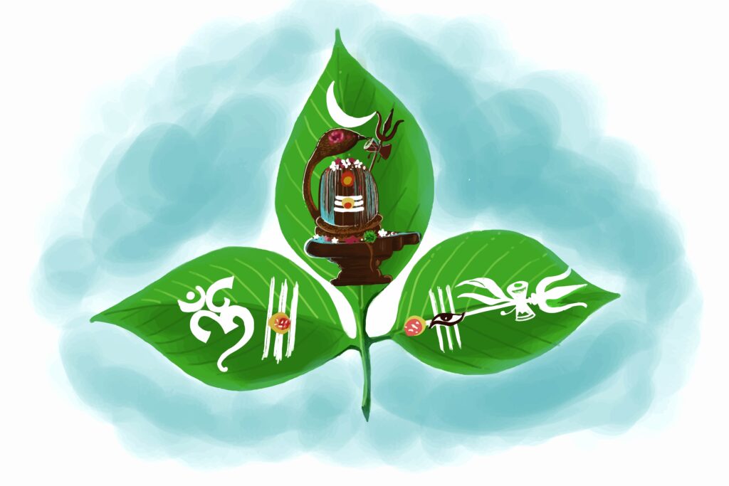 सनातन धर्म और विज्ञान का संबंध दर्शाती योग और ध्यान करती मानव आकृति